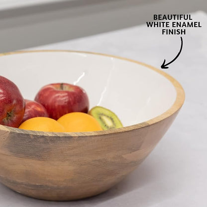 Folkulture Wooden Salad Bowls, Bowls - Image 3