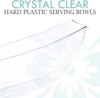PLASTICPRO Disposable 64 ounce Square Serving Bowls, Party Snack or Salad Bowl - Image 3
