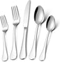 LIANYU 20-Piece 18/10 Flatware Set, Stainless Steel Fancy Silverware Cutlery Set by LIANYU