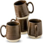 HASENSE Porcelain Coffee Mugs Set of 4-15 Ounce Large Ceramic Coffee Cups Set by Hasense