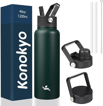 Konokyo 40 oz Insulated Stainless Steel Water Bottle by Konokyo