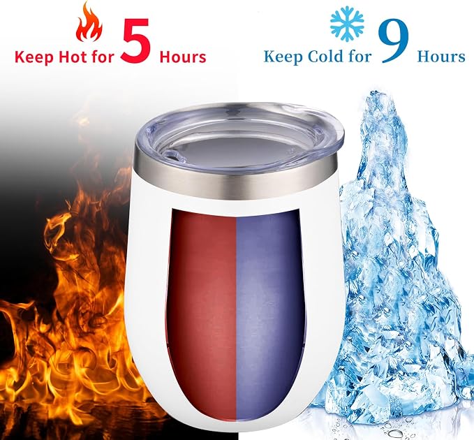 12oz/4 Pack Wine Tumbler Glasses - Image 2