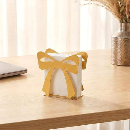 2PCS Gold Bow Standing Napkin Holder - Image 4