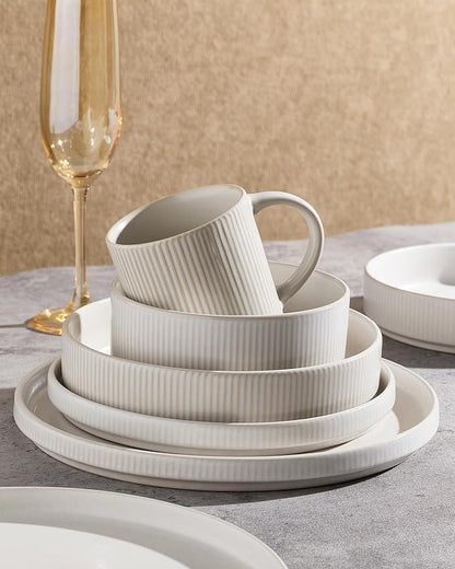 Famiware Star Ceramic Plates and Bowls Sets, Reactive Glaze Dishes - Image 3