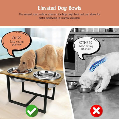 Elevated Dog Bowls for Large Dogs, Raised Dog Bowl Stand - Image 4