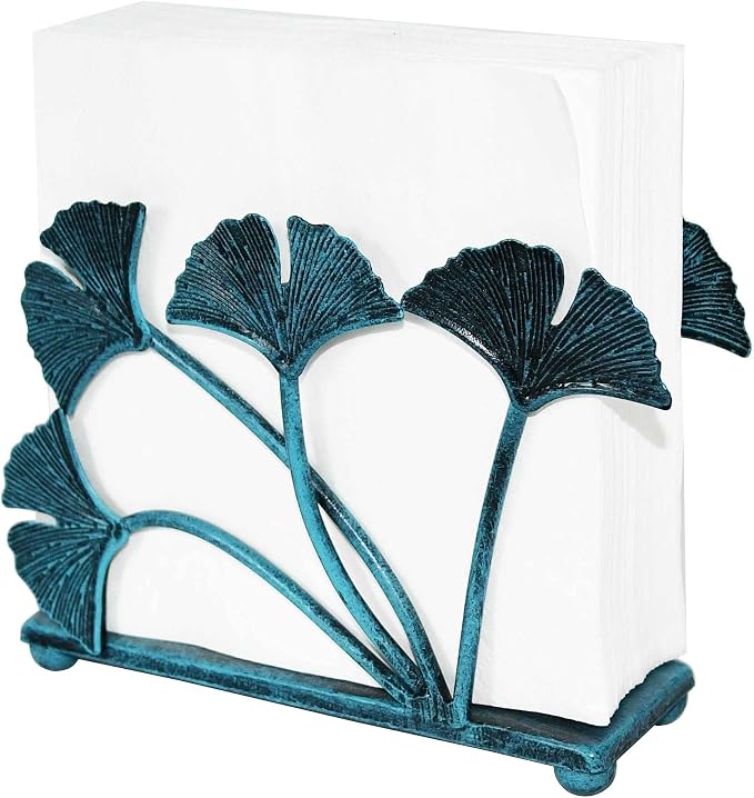 OwlGift Modern Ginkgo Leaves Design Napkin Holder - Image 3