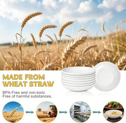 PYRMONT Wheat Straw Dip Bowls 2 OZ Dipping Sauce Bowls Set of 8 Unbreakable - Image 3