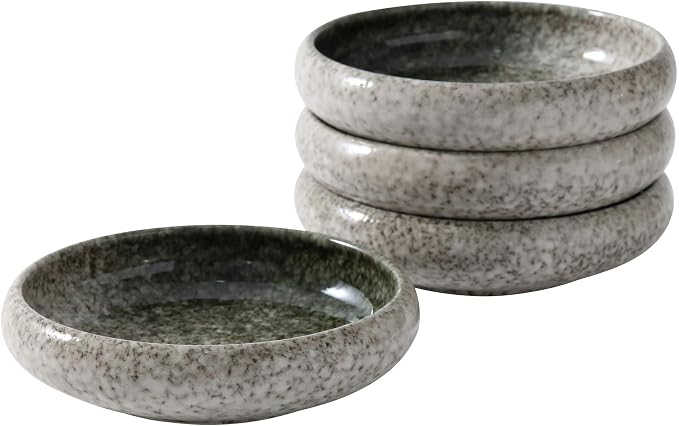 Uaral Salad Plate Appetizer Plate Stoneware Serving Dishes, Japanese Dish Set by Uaral