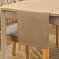 Encasa XO Table Runner, Cotton Canvas Dining Runner 13"x72" | Light Beige by EncasaXO