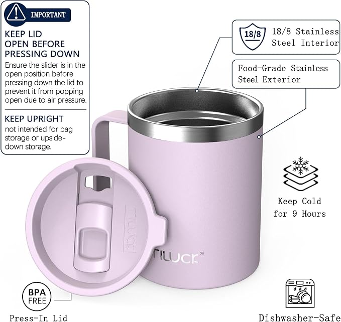 TILUCK 12 oz Insulated Coffee Mug - Image 2