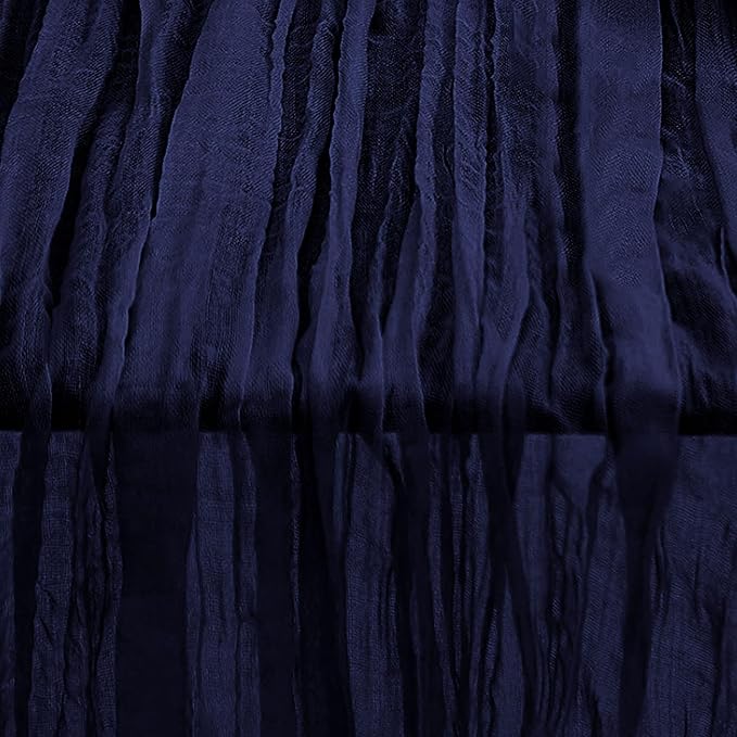 1 Pack Navy Blue Cheesecloth Table Runner 35x120 Inch 10Ft Rustic Gauze Cheese - Image 5
