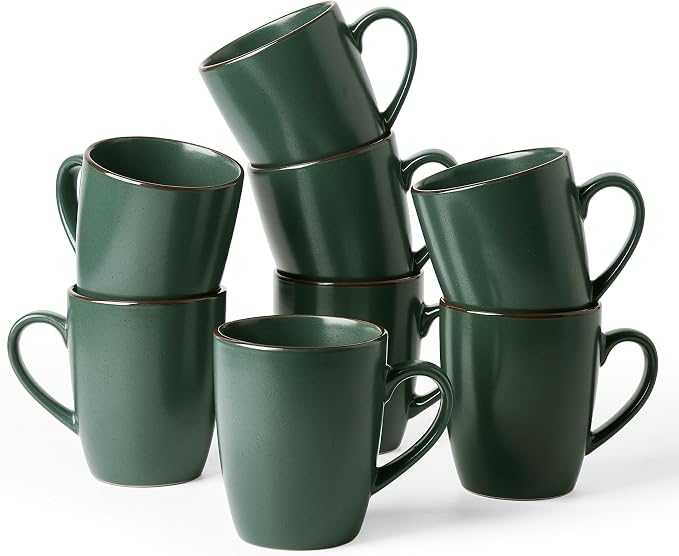 famiware Venus Coffee Mugs Set of 8, 13 oz Ceramic Stoneware Mug Cup Set | by Famiware