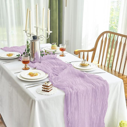IVAPUPU Purple Table Runner 120 Inch - Image 8