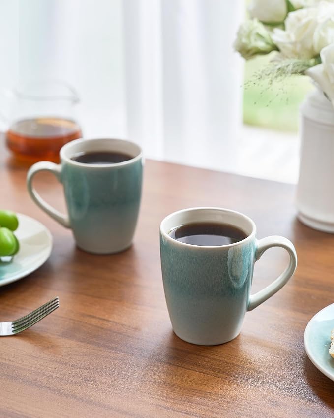 famiware Coffee Mugs Set, 13oz Mug Set of 6, Stoneware Cups - Image 6