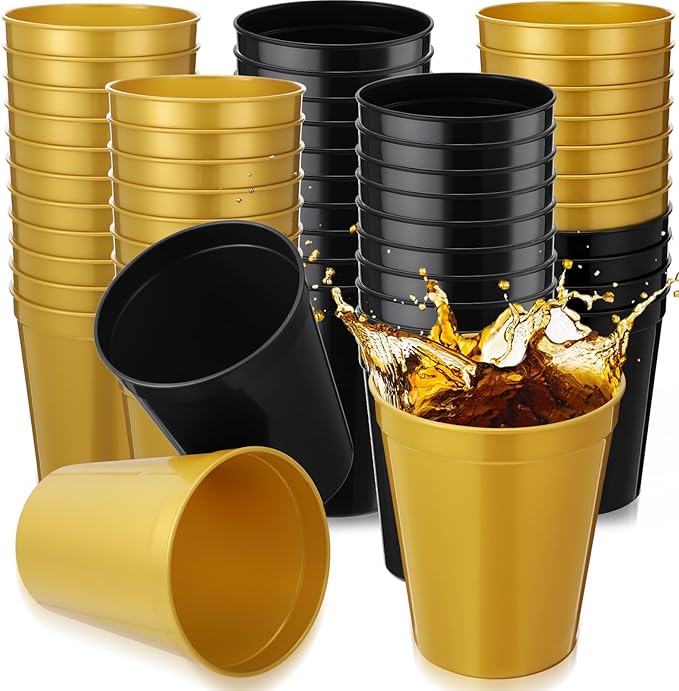 Yungyan 50 Pack 16 oz Stadium Cups Reusable Plastic Cups Blank Drink Stadium by Yungyan
