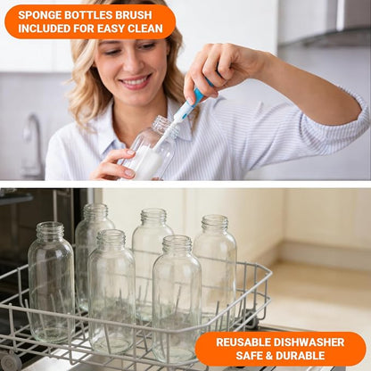Sursip 16 oz Glass Juice Bottles - Image 8