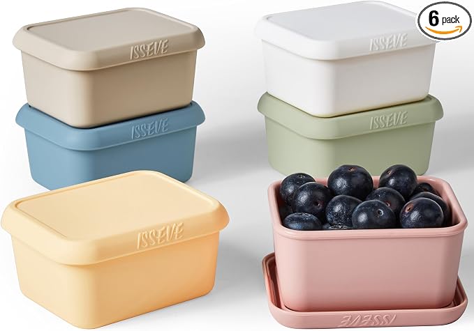 ISSEVE 8oz Silicone Snack Containers by ISSEVE