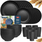 Teivio 32-Piece Plates and Bowls Sets by Teivio