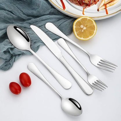 Silverware Set, Briout Flatware Set Service - Image 6