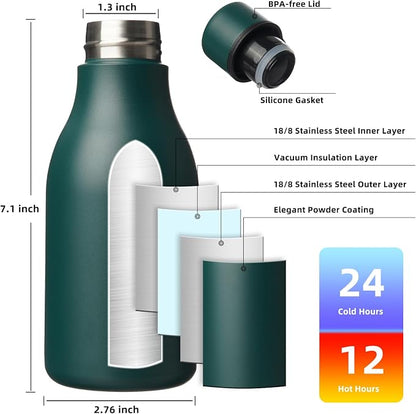 BJPKPK 12oz Insulated Water Bottle, Stainless Steel Bottle - Image 3