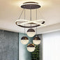 Modern LED Chandeliers, Dimmable 3-Color Kitchen Island Pendant Light for Dining Room, Bedroom, Living Room, Contemporary Hanging Ceiling Light, Linear Island Lamp ﻿