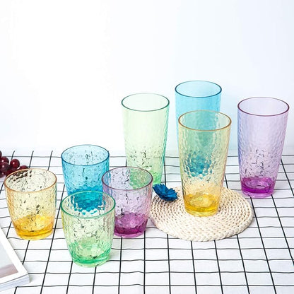 KOXIN-KARLU Hammered 15-ounce and 26-ounce Plastic Tumbler Acrylic Glasses - Image 6