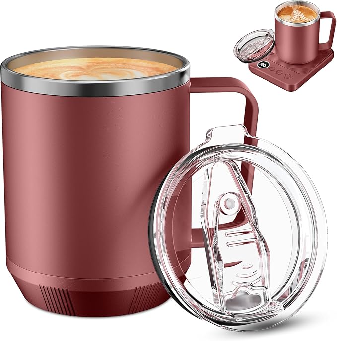 Felibeaco 16oz Heated Coffee Mug by MakeYourLifeEasier