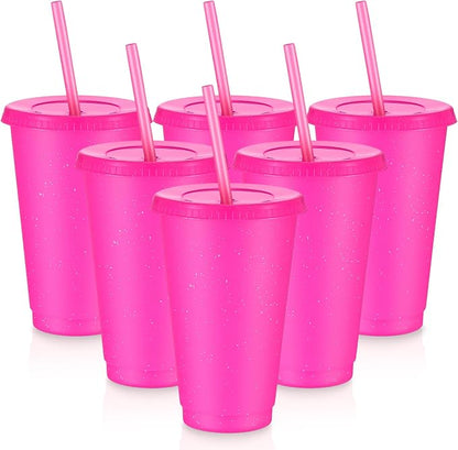 Uiifan 6 Pcs 16 oz Reusable Tumbler by Uiifan