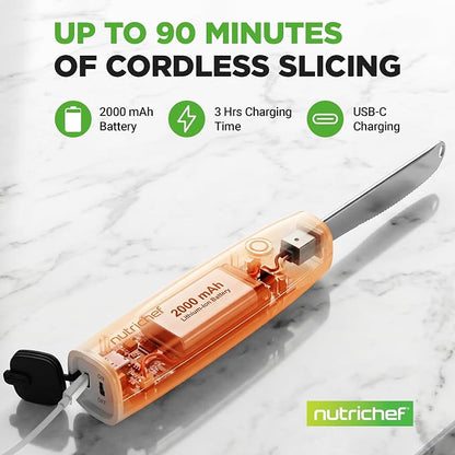 NutriChef Heated Butter Knife | Rechargeable Cordless Heating Butter Spreader - Image 6