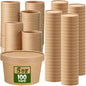 Fulmoon 100 Pack Paper Soup Containers by Fulmoon