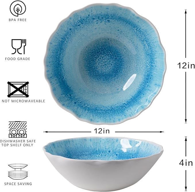 Melamine Serving Bowls, Dishwasher Safe - Image 5