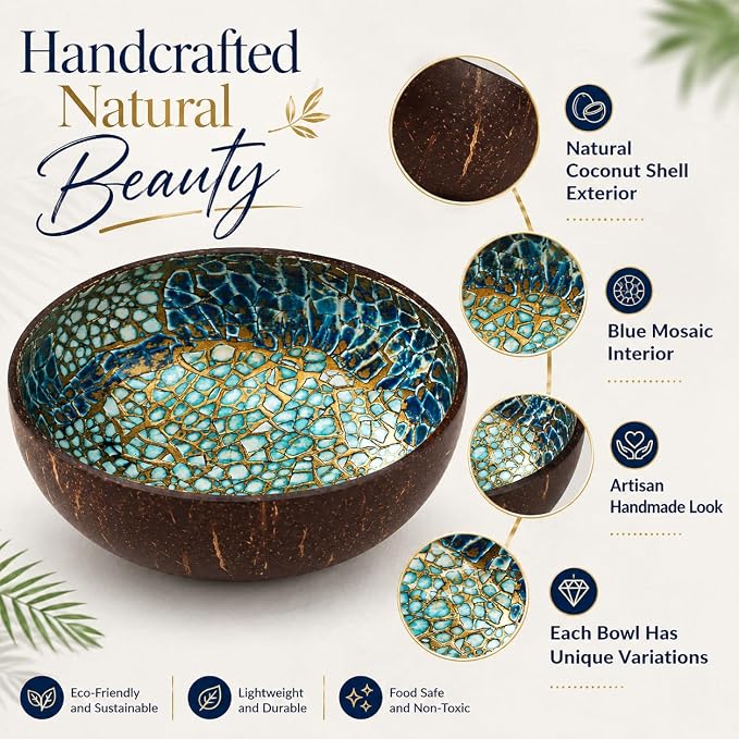 Natural Coconut Bowl Key Decorative - Image 4