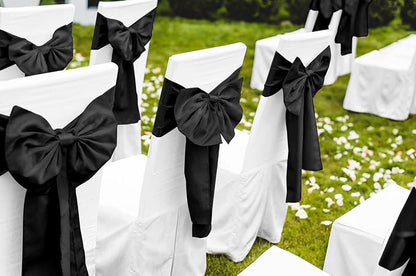 12 Pack Black Satin Table Runner 12 x 108 Inch Long Premium Table Runners - Image 6