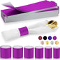 Christmas Napkin Rings Set of 200, 2 Colors in 1, Reusable Adjustable Napkin Bands for Holiday Parties, Wedding, Thanksgiving Table Decor, Waterproof Tear-Proof (Purple) Great Gift Idea