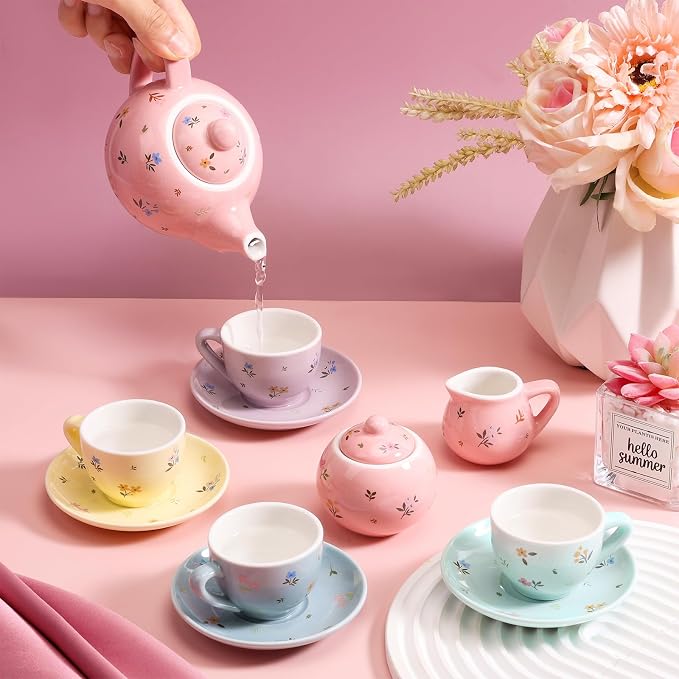 CHENP.HMC Tea Party Set for Little Girls, Girls Birthday Gift | 13 Piece Sets - Image 3