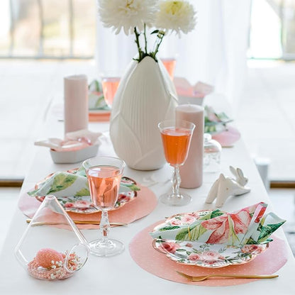 WRAPAHOLIC 25Pcs Floral Paper Plates - Image 6