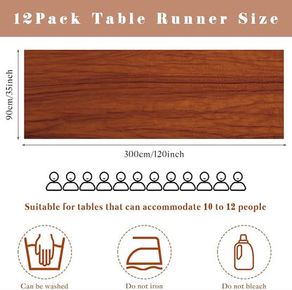 6 Pcs Cheesecloth Table Runner 10FT Terracotta Runner - Image 3