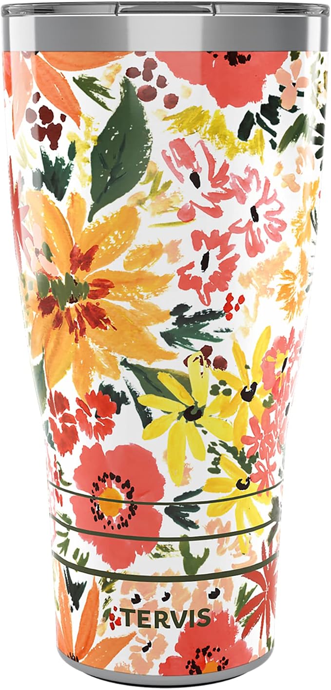 Tervis Traveler Sara Berrenson Retro Floral Triple Walled Insulated Tumbler by TervisTumblerCompany