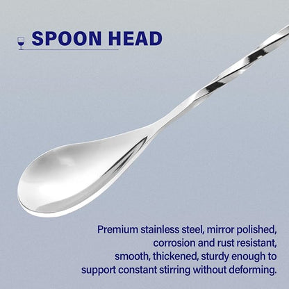 Bar Spoon Cocktail Mixing Stirrers, 12” - Image 3