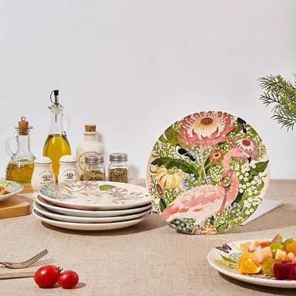 8.5 Inch Ceramic Plates Set of 4, Salad & Dessert Appetizer Plates | Kitchen - Image 3