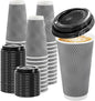 Clawsoff 50 Pack 20 oz Disposable Insulated Coffee Cups by BuyNow