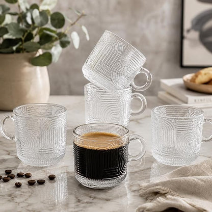 Vintage Ribbed Espresso Cups - Image 4
