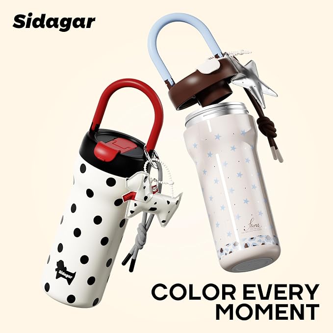 24 oz Insulated Tumbler Ceramic Stainless Steel Water Bottle, Leak Proof - Image 7