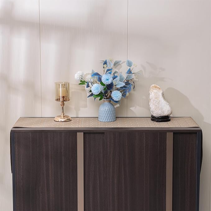 Myir JUN Light Brown Table Runner Home Decor Dining Table Runners | Vinyl Table - Image 5
