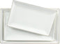 Kassel Ceramic Serving Platter Set | 14”/12”/10” Rectangular Serving Trays for Entertaining at Parties and Weddings | Oven Safe Large Serving Trays for Tacos, Steak and Cake