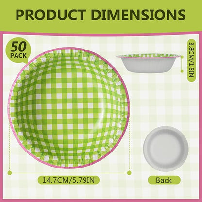 Paper Bowls 8 oz, Disposable Small Paper Bowls, Soak Proof, Cut Proof, - Image 2