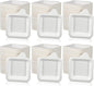 Remerry 1000 Pcs Small 4 Inch Paper Plates Bulk Disposable Plates Paper White Square Dessert Cake Party Snack Sugarcane Bagasse Fiber Wedding Birthday Dinner Graduation Pet Feeding (4.45 x 5.24 Inch)