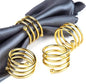 6Pcs Gold Napkin Rings Round Napkin Ring Set of 6 Napkin Holders by Jofefe