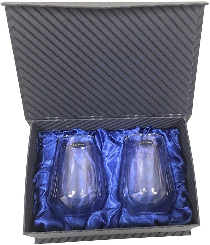 Amlong Crystal Double Wall Glass Whiskey Glasses, Classic Scotch Whiskey Glasses - Image 4