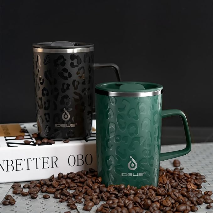 Ideus 16oz Insulated Stainless Steel Coffee Mug - Image 9